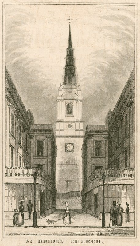 St Brides教堂，舰队街，伦敦 作者 英语学校