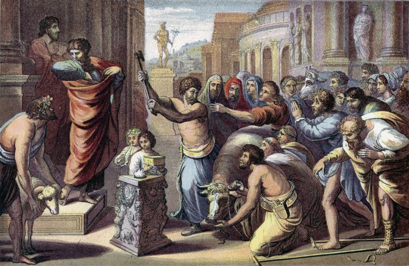 Lystra的St Paul和St Barnabas 作者 英语学校