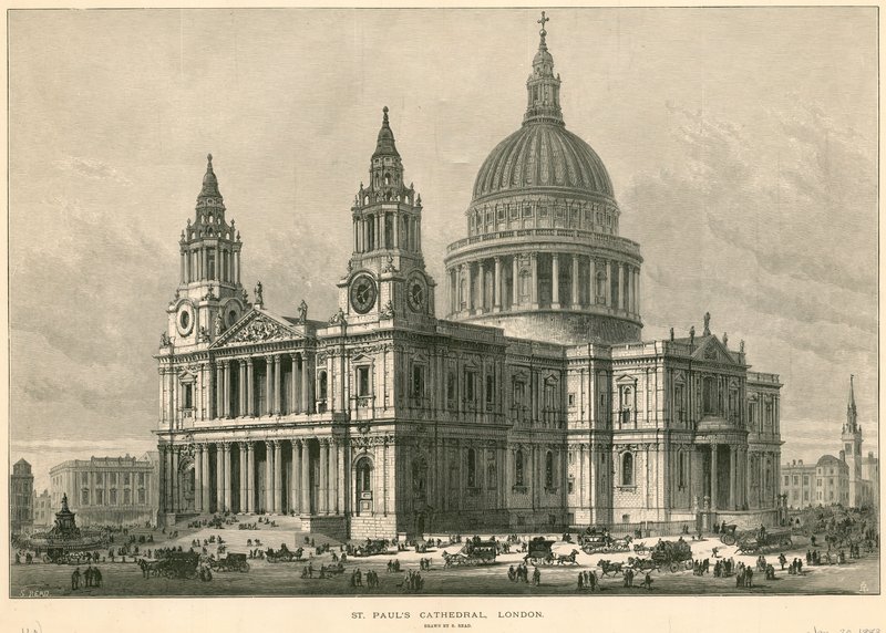 St Pauls大教堂，伦敦 作者 英语学校