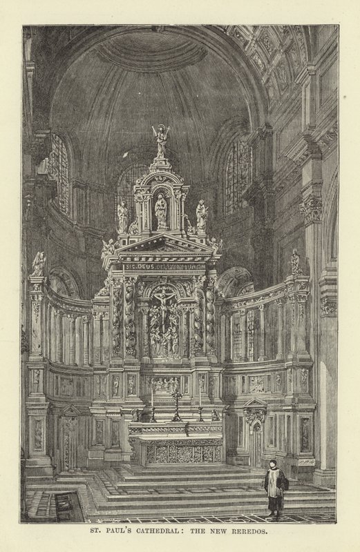 St Pauls大教堂，新Reredos 作者 英语学校