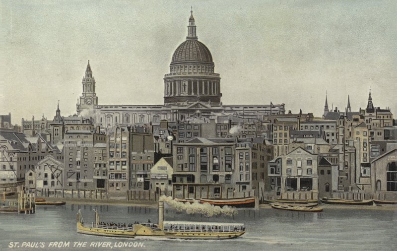 St Pauls来自河，伦敦 作者 英语学校