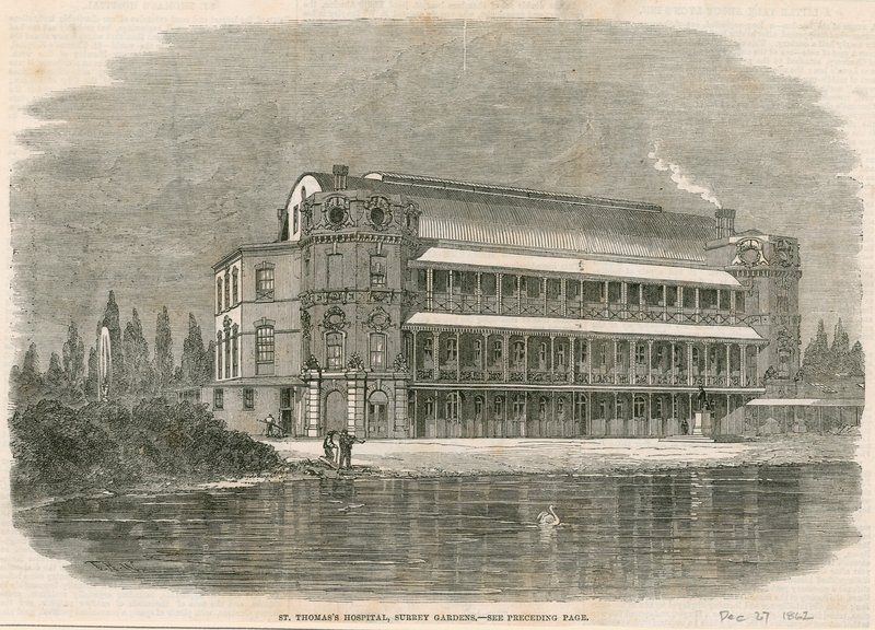 St Thomass医院，萨里花园，伦敦 作者 英语学校