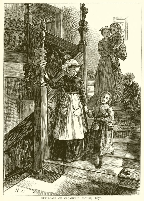1866年克伦威尔楼的楼梯 作者 英语学校