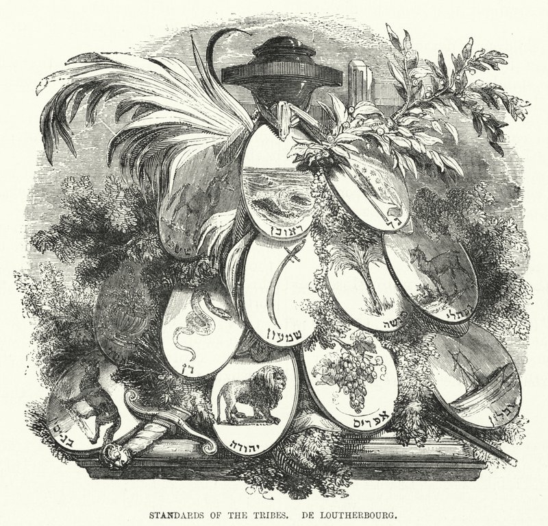 部落的标准，De Loutherbourg（雕刻）。 作者 英语学校