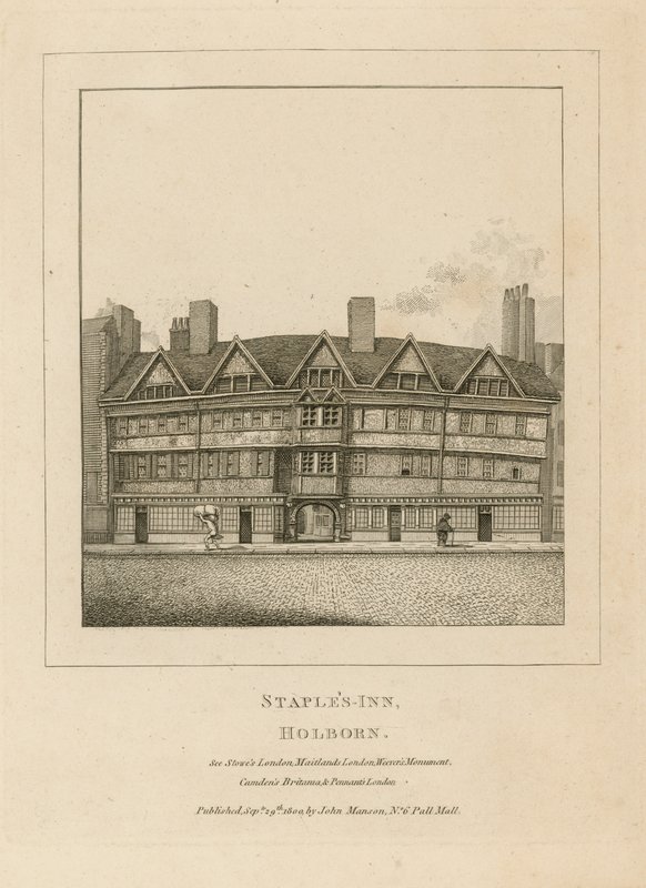 Staples Inn，霍尔本 作者 英语学校