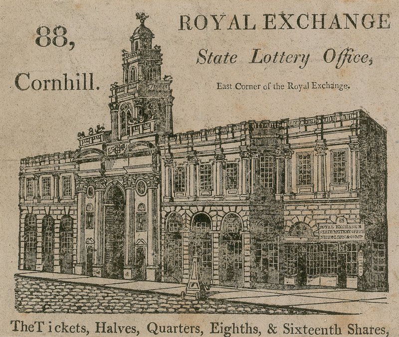 国家彩票办公室，皇家交易所的东角，88 Cornhill，伦敦 作者 英语学校