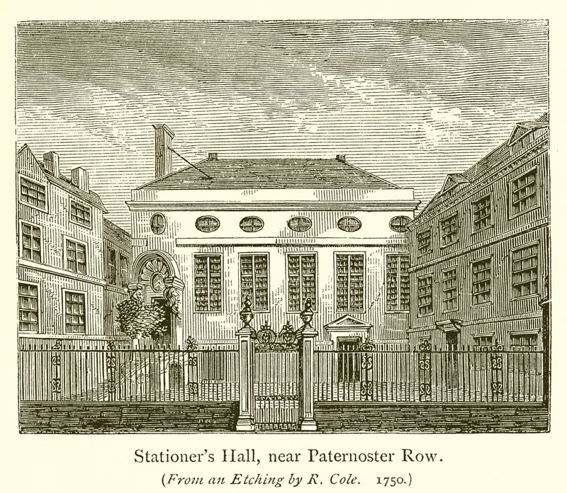 Paternoster Row附近的文具大厅 作者 英语学校