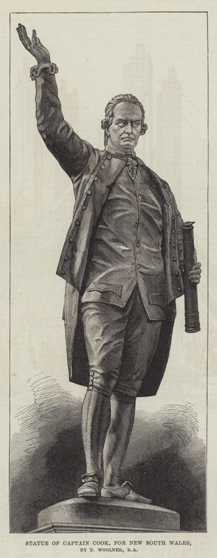 库克船长雕像，新南威尔士州，T Woolner，RA（雕刻） 作者 英语学校