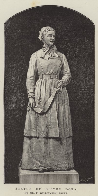 多拉修女雕像，由 F Williamson 先生，Esher（雕刻） 作者 英语学校