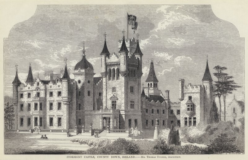 Stormont Castle, County Down, Ireland (engraving) 作者 英语学校