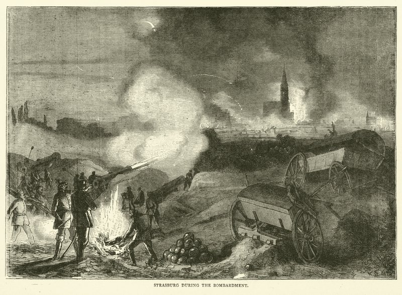 斯特拉斯堡在轰炸期间，1870年9月 作者 英语学校