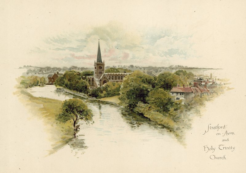 Stratford-upon-Avon和圣三一教堂 作者 英语学校