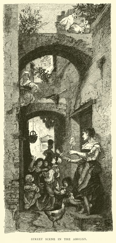 Abruzzi的街景 作者 英语学校