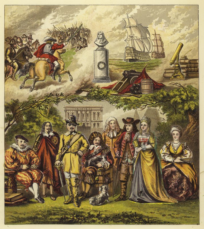 Stuarts，Commonwealth和House of Orange;詹姆斯一世国王，查理一世国王，奥利弗克伦威尔，查理二世国王，詹姆士二世国王，威廉和玛丽，安妮女王 作者 英语学校