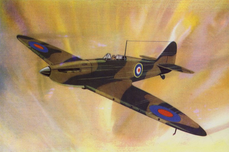 Supermarine "喷火"（彩色石版印刷） 作者 英语学校