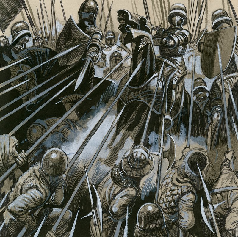 1476-77 年瑞士士兵击败勃艮第军队 作者 英语学校
