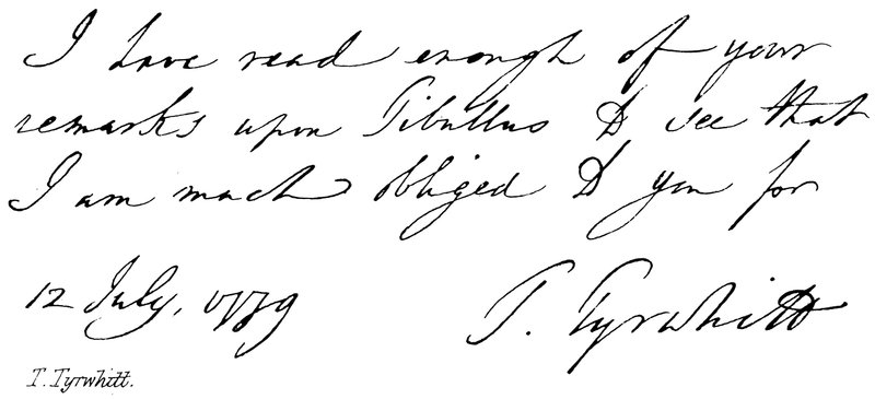T Tyrwhitt 作者 英语学校