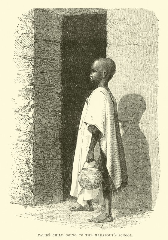 Talibe孩子去Marabouts学校 作者 英语学校