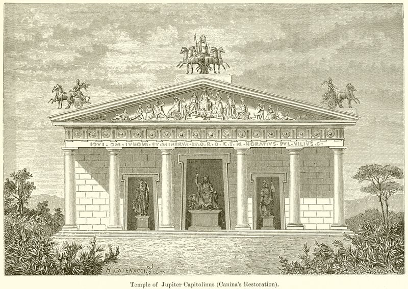 木星Capitolinus寺（Caninas恢复） 作者 英语学校
