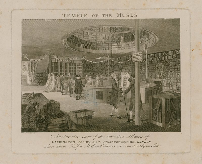 缪斯神庙，Lackington Allen＆Co，芬斯伯里广场 作者 英语学校