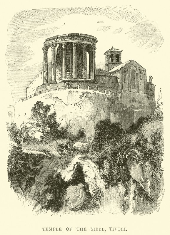 Sibyl寺庙，Tivoli 作者 英语学校