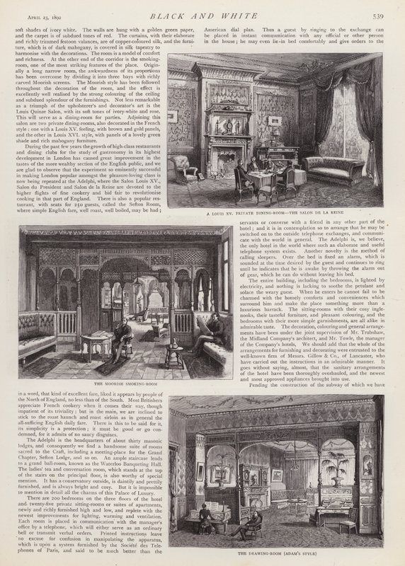 The Adelphi Hotel，利物浦，默西塞德郡（石版画） 作者 英语学校