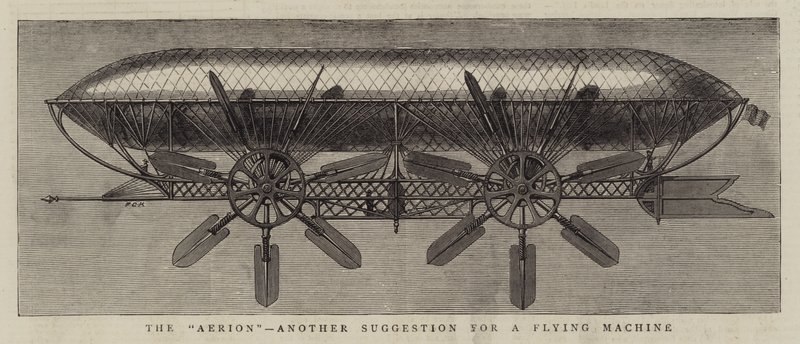 “Aerion”，对飞行器的另一个建议（雕刻） 作者 英语学校