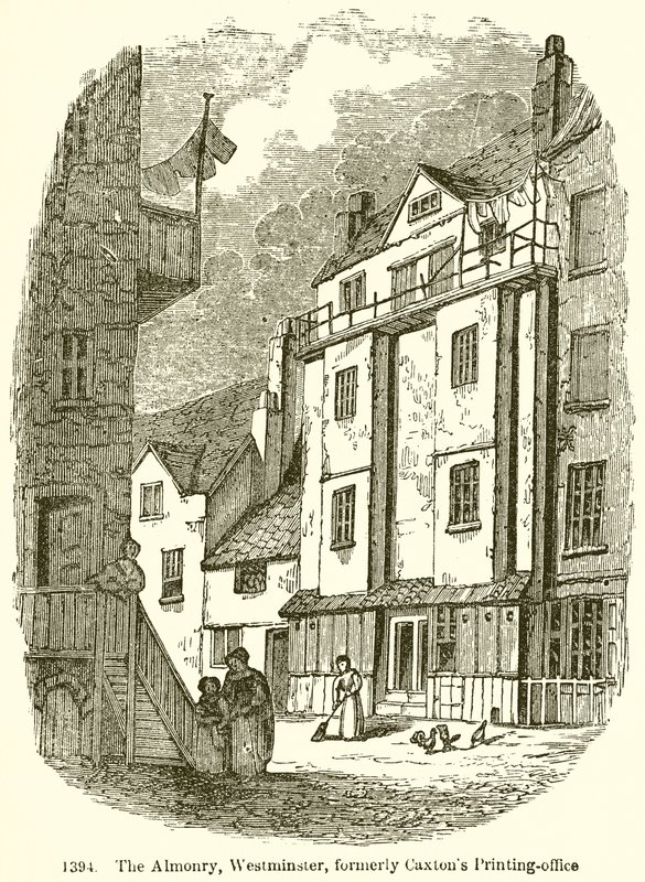 Almonry，Westminster，前Caxtons印刷办公室 作者 英语学校