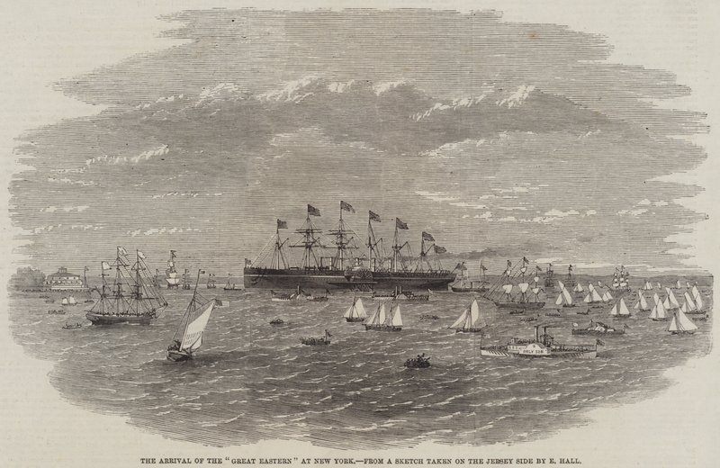 The Arrival of the "Great Eastern" at New York (engraving) 作者 英语学校