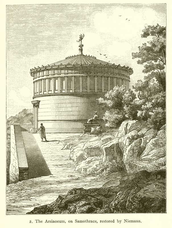 在Samothrace上的Arsinoeum，由Nietmann修复 作者 英语学校