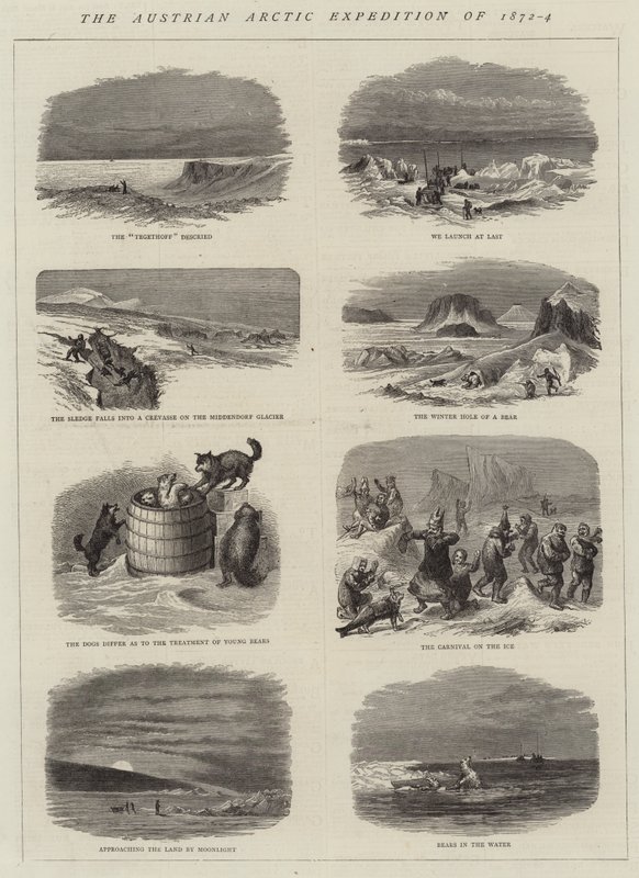 1872-4 年奥地利北极探险队（版画） 作者 英语学校