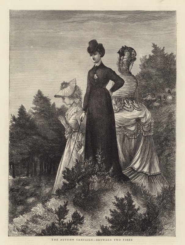 The Autumn Campaign, between two fires (engraving) 作者 英语学校