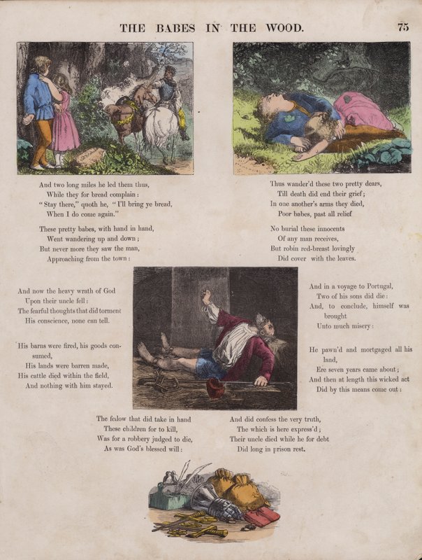 The Babes In The Wood (coloured engraving) 作者 英语学校