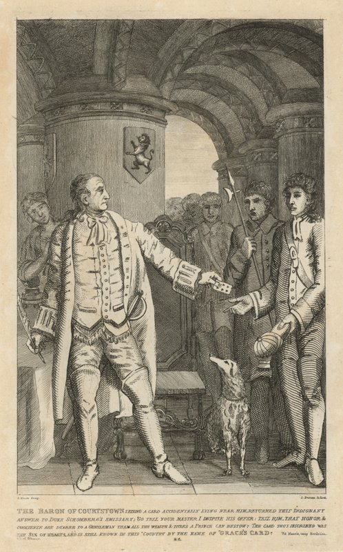Courtstown of Courtstown回复了对Duke Schombergs使者的愤慨回答 作者 英语学校