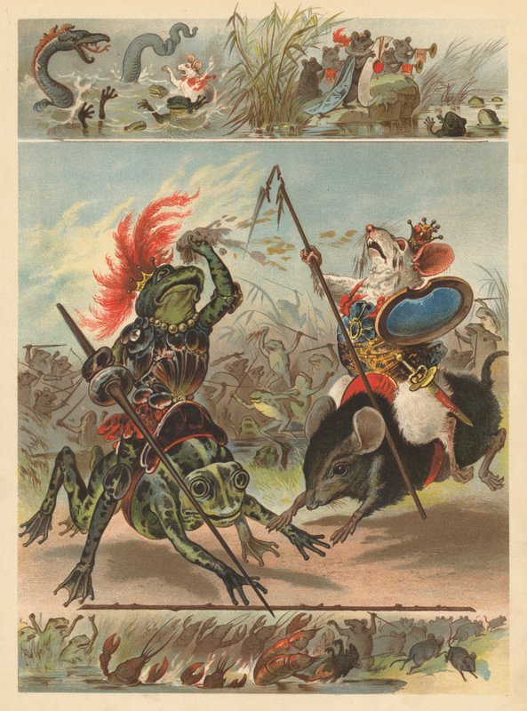 青蛙与老鼠之战（chromolitho） 作者 英语学校