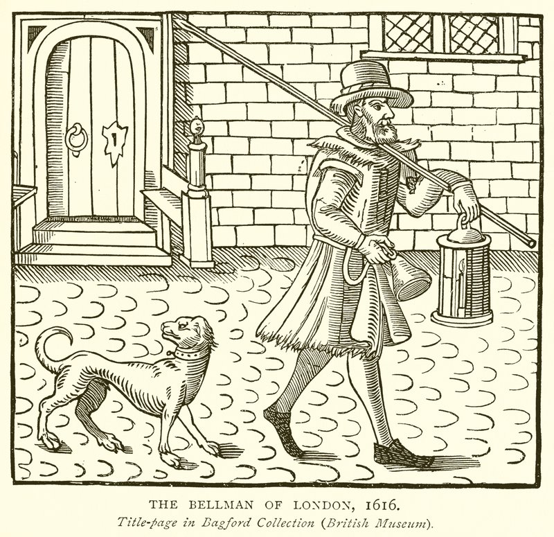 伦敦的贝尔曼，1616年 作者 英语学校