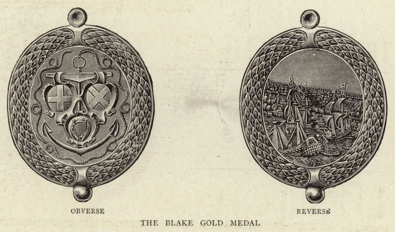 The Black Gold Medal (engraving) 作者 英语学校