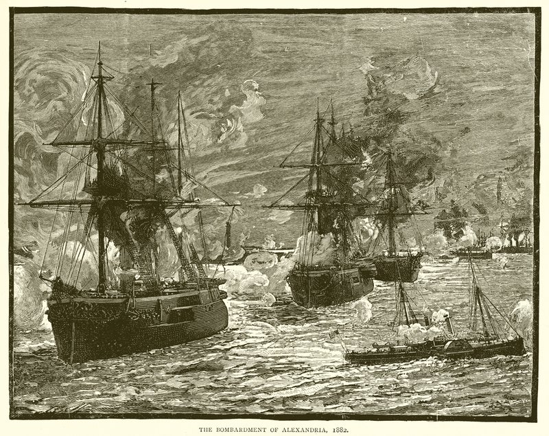 亚力量轰炸，1882年 作者 英语学校