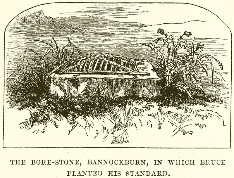 Bore-Stone，Bannockburn，布鲁斯在其中制定了他的标准 作者 英语学校