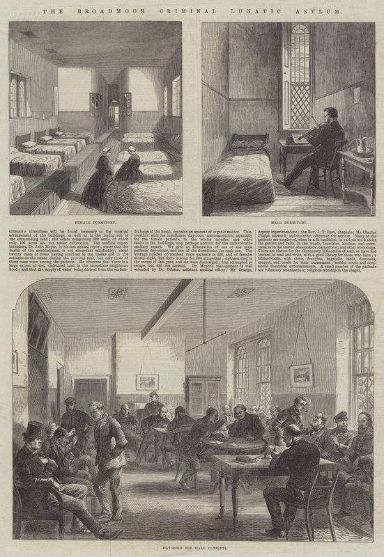 布罗德穆尔刑事疯人院（版画） 作者 英语学校