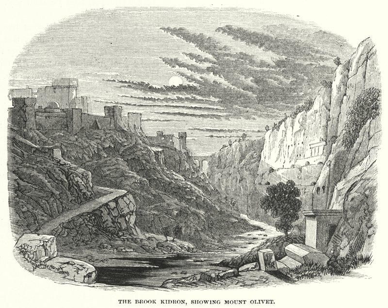 The Brook Kidron, showing Mount Olivet (engraving) 作者 英语学校