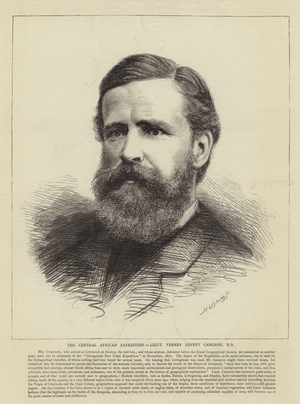 The Central African Expedition, Lieutenant Verney Lovett Cameron, RN (engraving) 作者 英语学校
