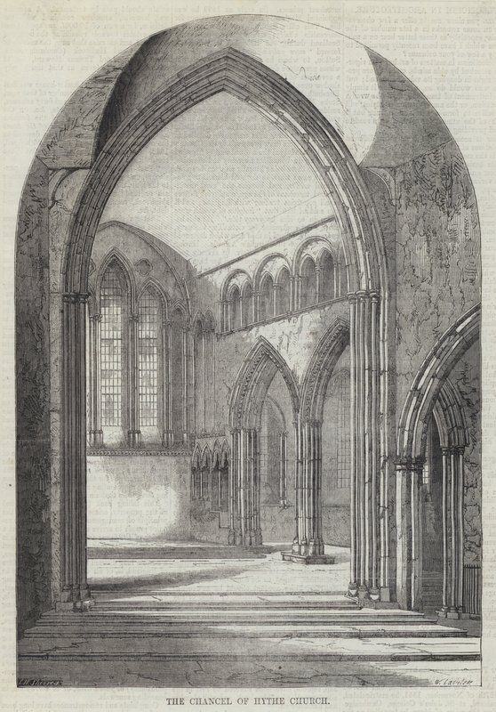 The Chancel of Hythe Church (engraving) 作者 英语学校