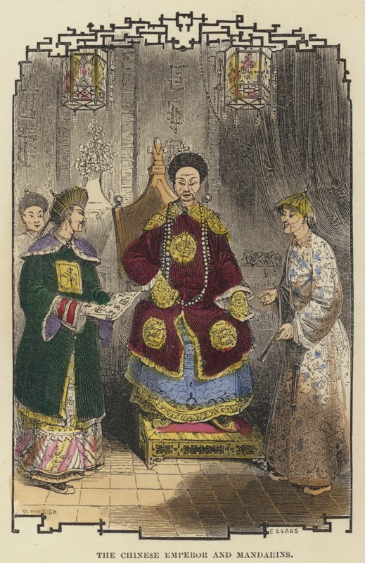 中国皇帝和普通话（彩色雕刻） 作者 英语学校