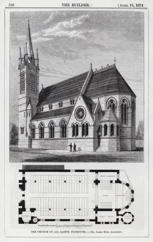 The Church of All Saints, Plymouth (engraving) 作者 英语学校