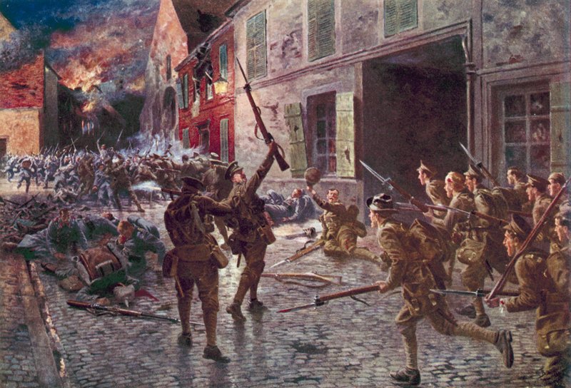 1914年8月，Landrecies的Coldstream卫兵 作者 英语学校
