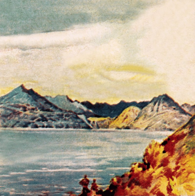 Skye的Coolins或Cuillins 作者 英语学校