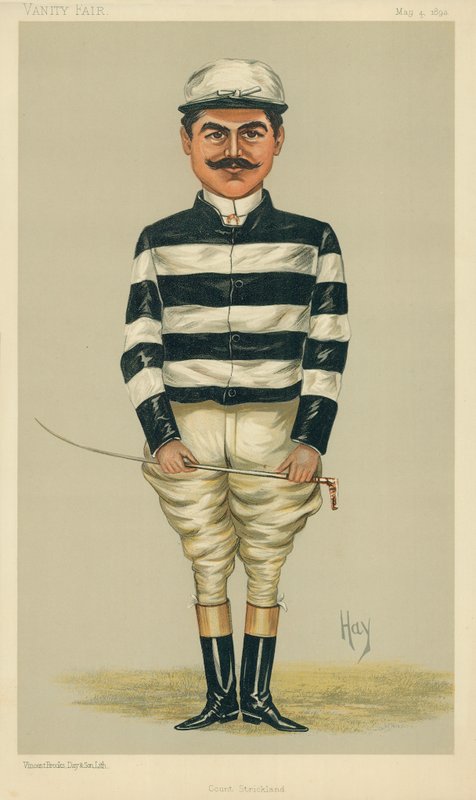 The Count Della Catena，斯特里克兰伯爵，1893年5月4日，名利场漫画 作者 英语学校