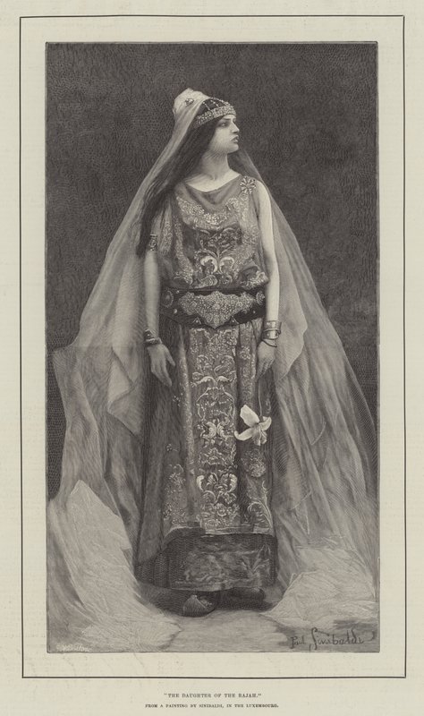 拉贾的女儿（版画） 作者 英语学校