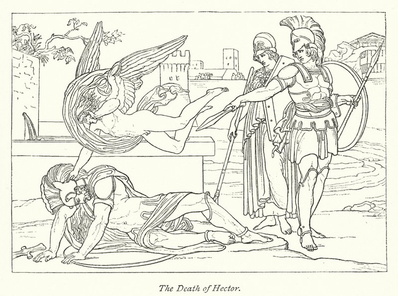 The Death of Hector (litho) 作者 英语学校